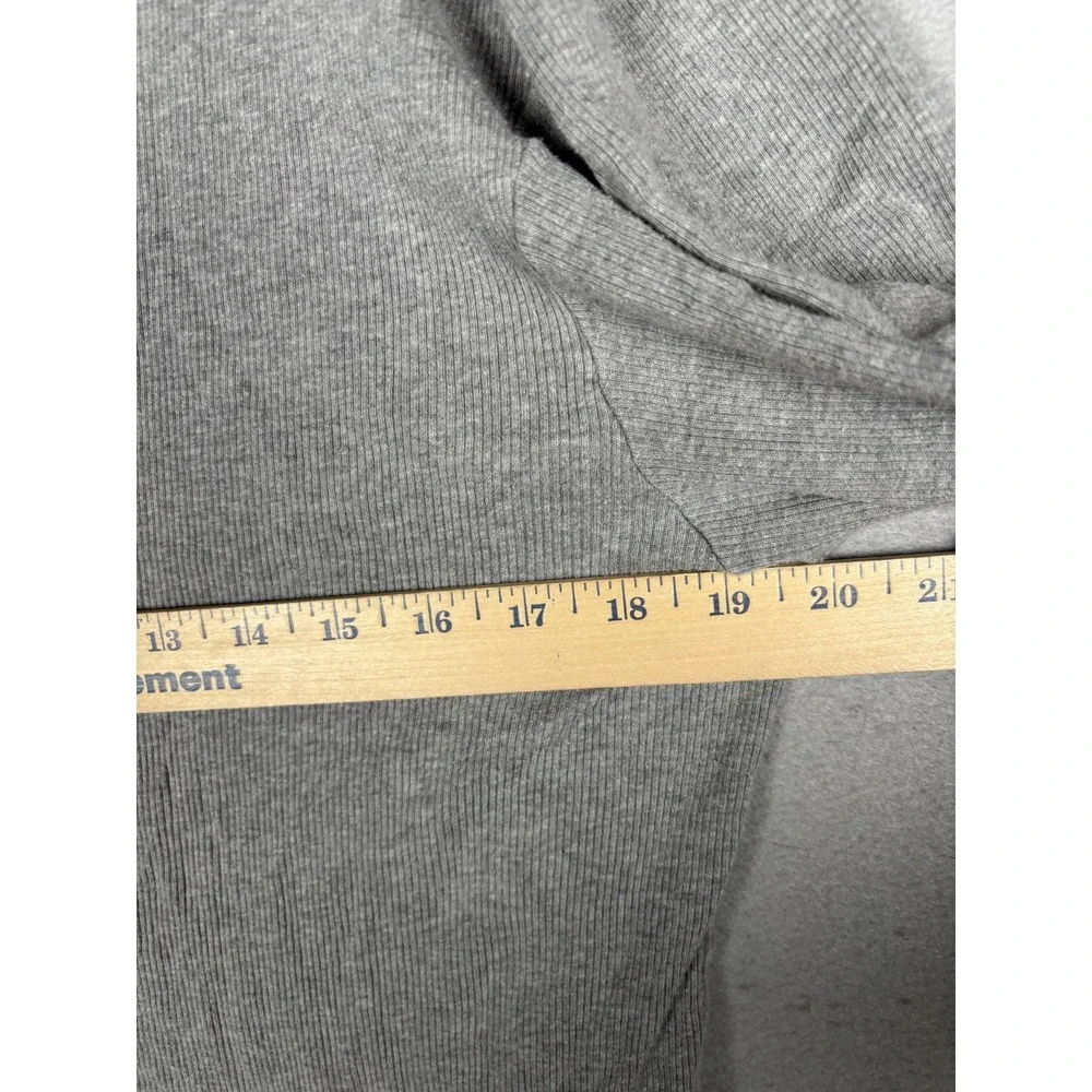 Vintage Polo Ralph Lauren Shirt‎ Mens Large Gray Ribbed Crewneck Cotton Knit Tee